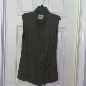 Mudd Green Denim Vest